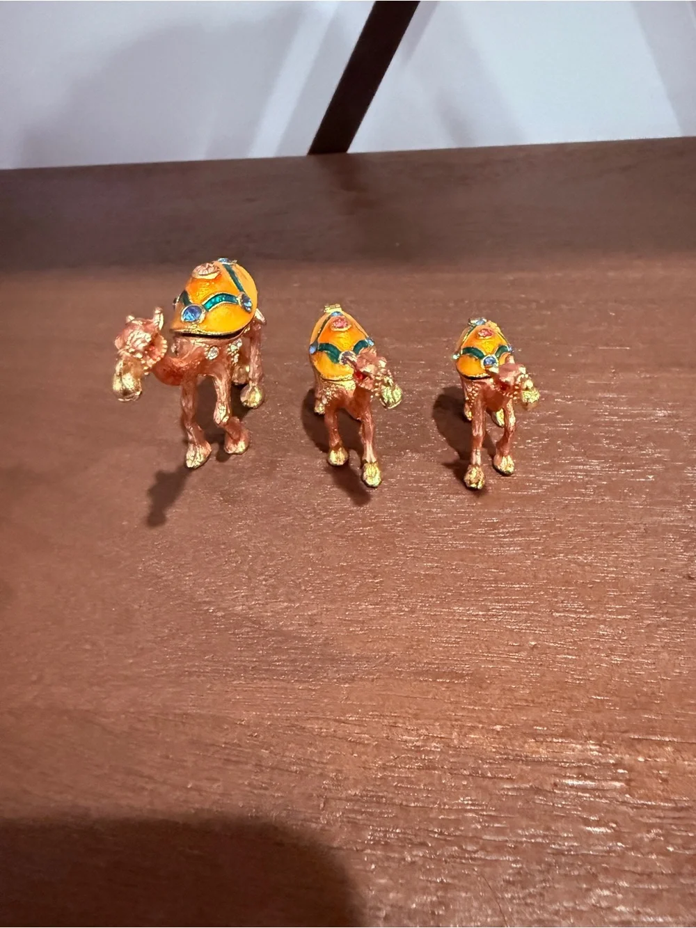 Decorative Camel Set - Orange and Gold